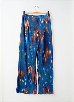 Pantalon large taille à pinces taille haute bleu NASTY GAL femme