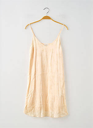 Robe courte doublure fines bretelles beige AMERICAN VINTAGE femme