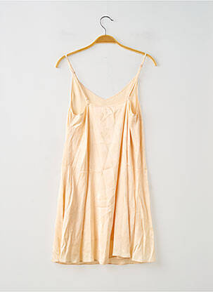 Robe courte doublure fines bretelles beige AMERICAN VINTAGE femme