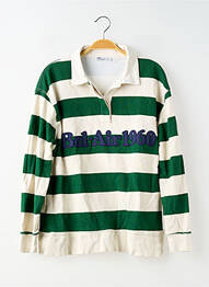 Polo manches longues manches longues vert ZARA femme