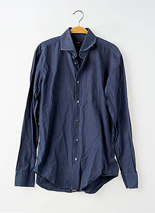 Chemise manches longues coupe cintrée bleu HUGO BOSS homme