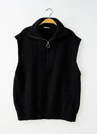 Pull stretch sans manche noir CACHE CACHE femme