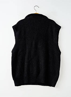 Pull stretch sans manche noir CACHE CACHE femme