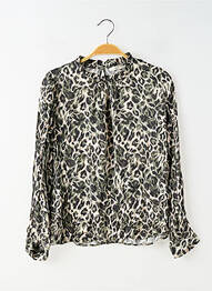 Blouse légère et transparente manches longues vert LA VIE PARIS femme