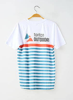 T-shirt coupe droite manches courtes bleu TONTON OUTDOOR femme