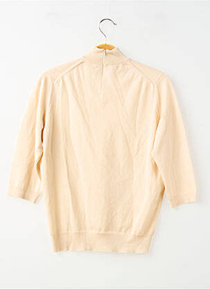 Pull stretch manches courtes beige SANS MARQUE femme