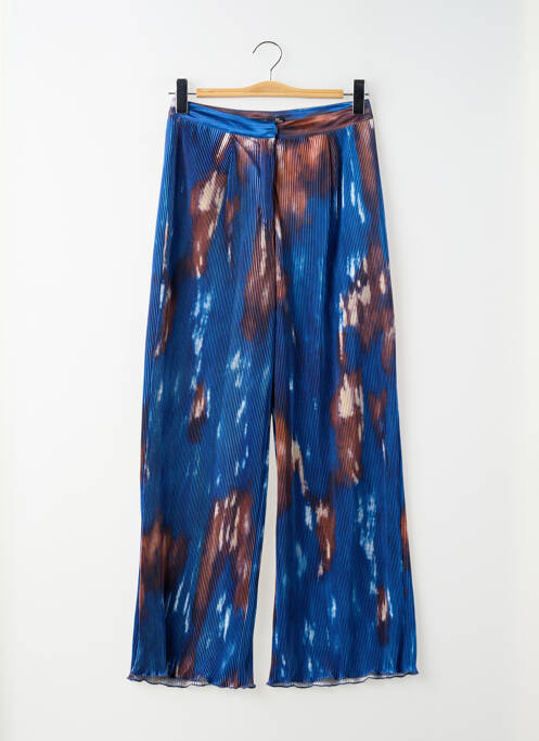 Pantalon large taille à pinces taille haute bleu NASTY GAL femme