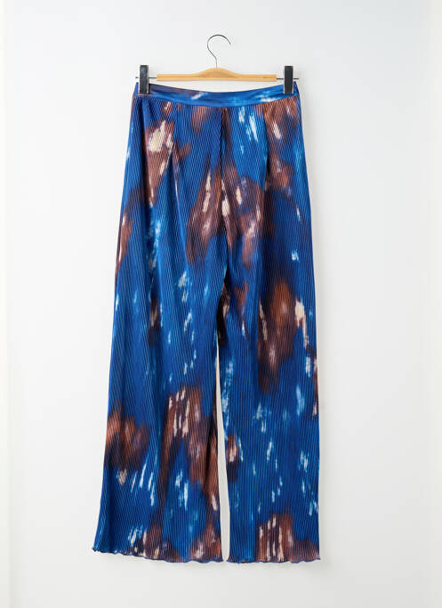 Pantalon large taille à pinces taille haute bleu NASTY GAL femme