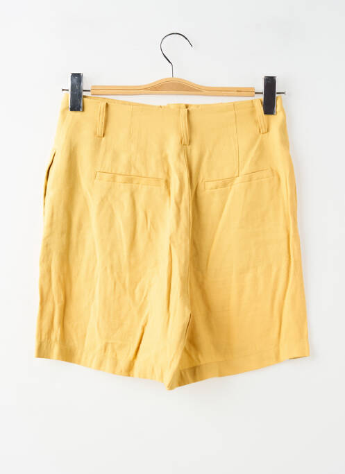 Short taille à pinces taille haute jaune CACHE CACHE femme