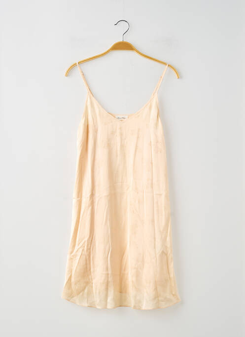Robe courte doublure fines bretelles beige AMERICAN VINTAGE femme