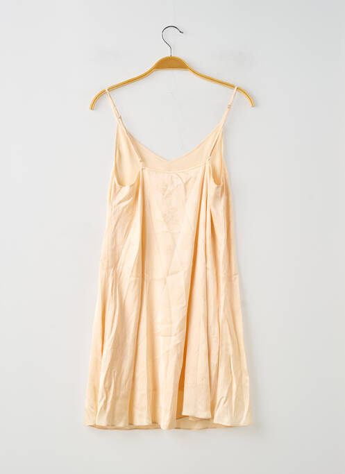 Robe courte doublure fines bretelles beige AMERICAN VINTAGE femme