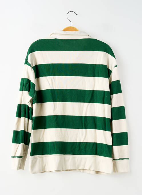 Polo manches longues manches longues vert ZARA femme