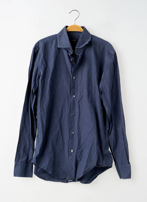 Chemise manches longues coupe cintrée bleu HUGO BOSS homme