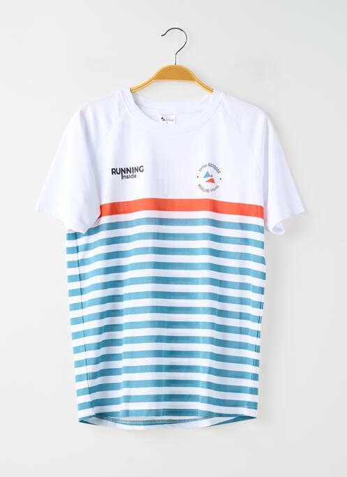 T-shirt coupe droite manches courtes bleu TONTON OUTDOOR femme