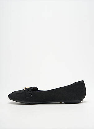Mocassins chiquet talon plat jusqu'à 3cm noir DAY-VINE femme