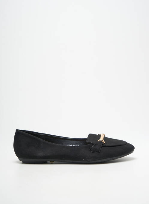 Mocassins bout rond talon plat jusqu'à 3cm noir DAY-VINE femme