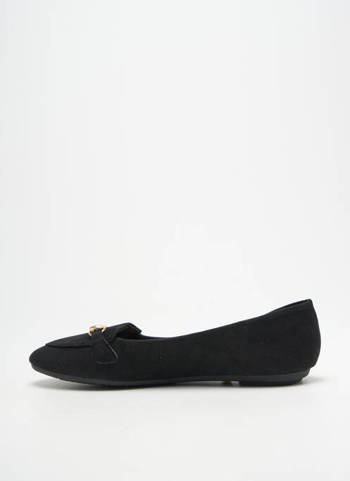 Mocassins bout rond talon plat jusqu'à 3cm noir DAY-VINE femme