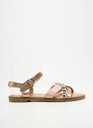 Sandales/nu pieds chiquet talon plat jusqu'à 3cm rose NIO NIO femme