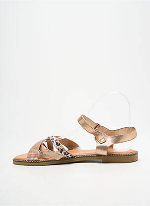 Sandales/nu pieds chiquet talon plat jusqu'à 3cm rose NIO NIO femme