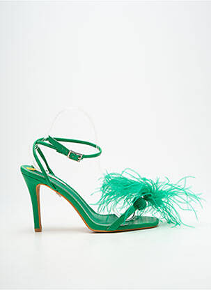 Sandales/nu pieds talon aiguille talon haut de 10cm et plus vert GIVANA femme
