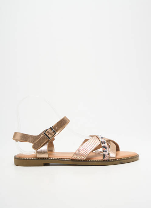 Sandales/nu pieds chiquet talon plat jusqu'à 3cm rose NIO NIO femme