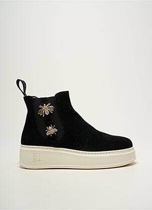 Bottines/boots nubuck talon de 4 à 6cm noir GIO+ femme