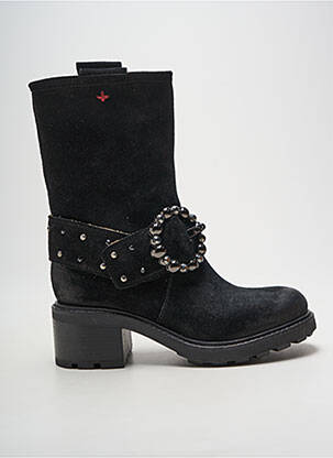 Bottines/boots nubuck talon de 4 à 6cm noir GIO+ femme