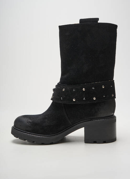 Bottines/boots nubuck talon de 4 à 6cm noir GIO+ femme