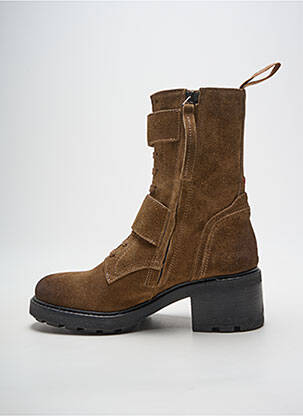 Bottines/boots nubuck talon de 4 à 6cm marron GIO+ femme