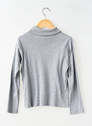 Sous-pull coupe cintrée manches longues gris PETIT BATEAU garçon