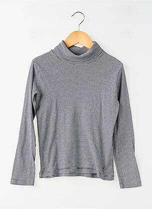 Sous-pull stretch manches longues bleu PETIT BATEAU garcon