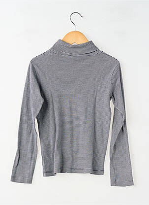 Sous-pull stretch manches longues bleu PETIT BATEAU garcon