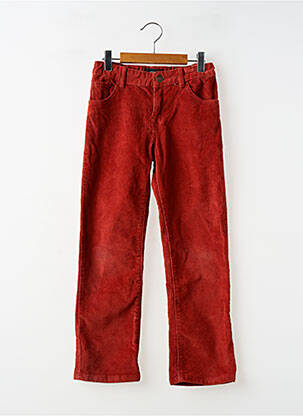 Pantalon droit coupe droite taille ajustable orange MONOPRIX garcon