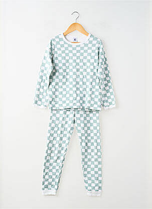 Pyjama manches longues vert PETIT BATEAU garçon