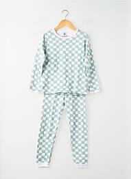 Pyjama manches longues vert PETIT BATEAU garcon