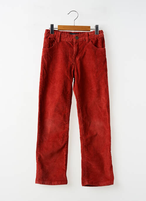 Pantalon droit coupe droite taille ajustable orange MONOPRIX garcon