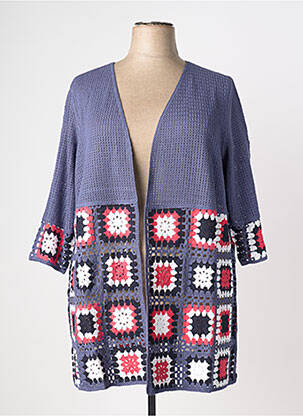 Gilet manches longues stretch violet SHEEGO femme