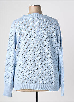 Gilet manches longues resserrée sur le bas bleu SHEEGO femme