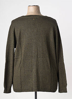 Gilet manches longues resserrée sur le bas vert SHEEGO femme