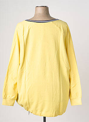 Sweat-shirt stretch manches longues jaune SHEEGO femme