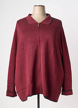 Veste casual col chemisier rouge SHEEGO femme