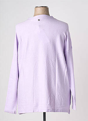 Pull coupe droite manches longues violet SHEEGO femme