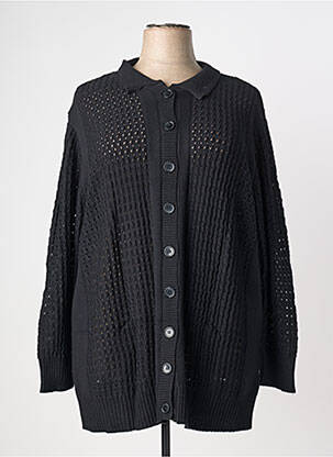 Veste casual col chemisier noir SHEEGO femme