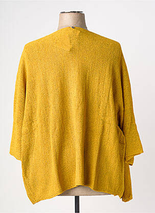 Gilet manches longues stretch jaune SHEEGO femme