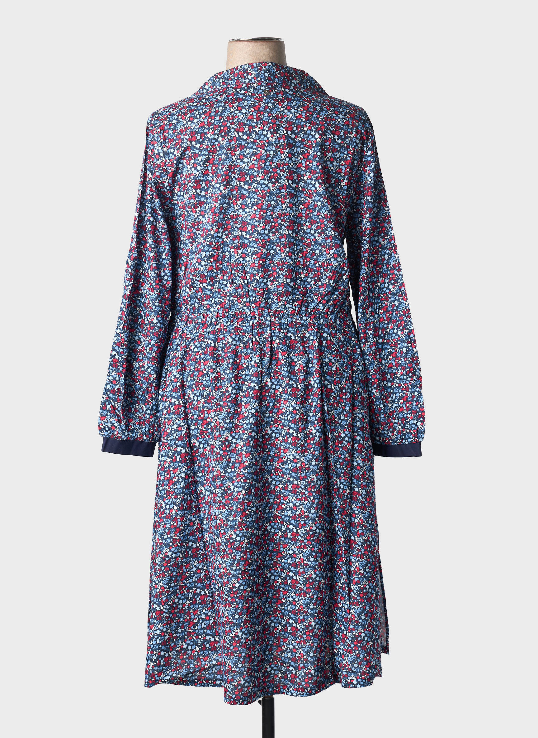 Robe longue manches longues manches longues bleu SHEEGO femme