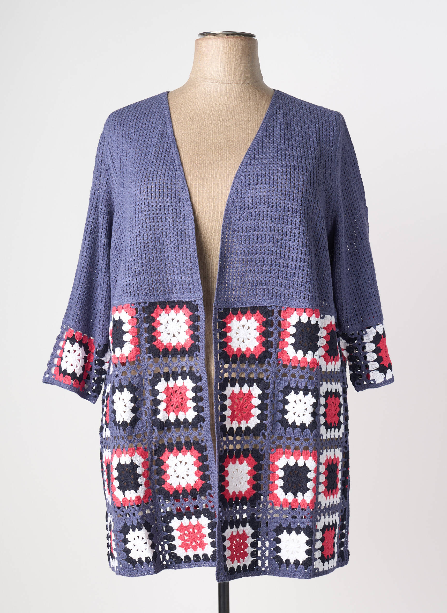 Gilet manches longues stretch violet SHEEGO femme