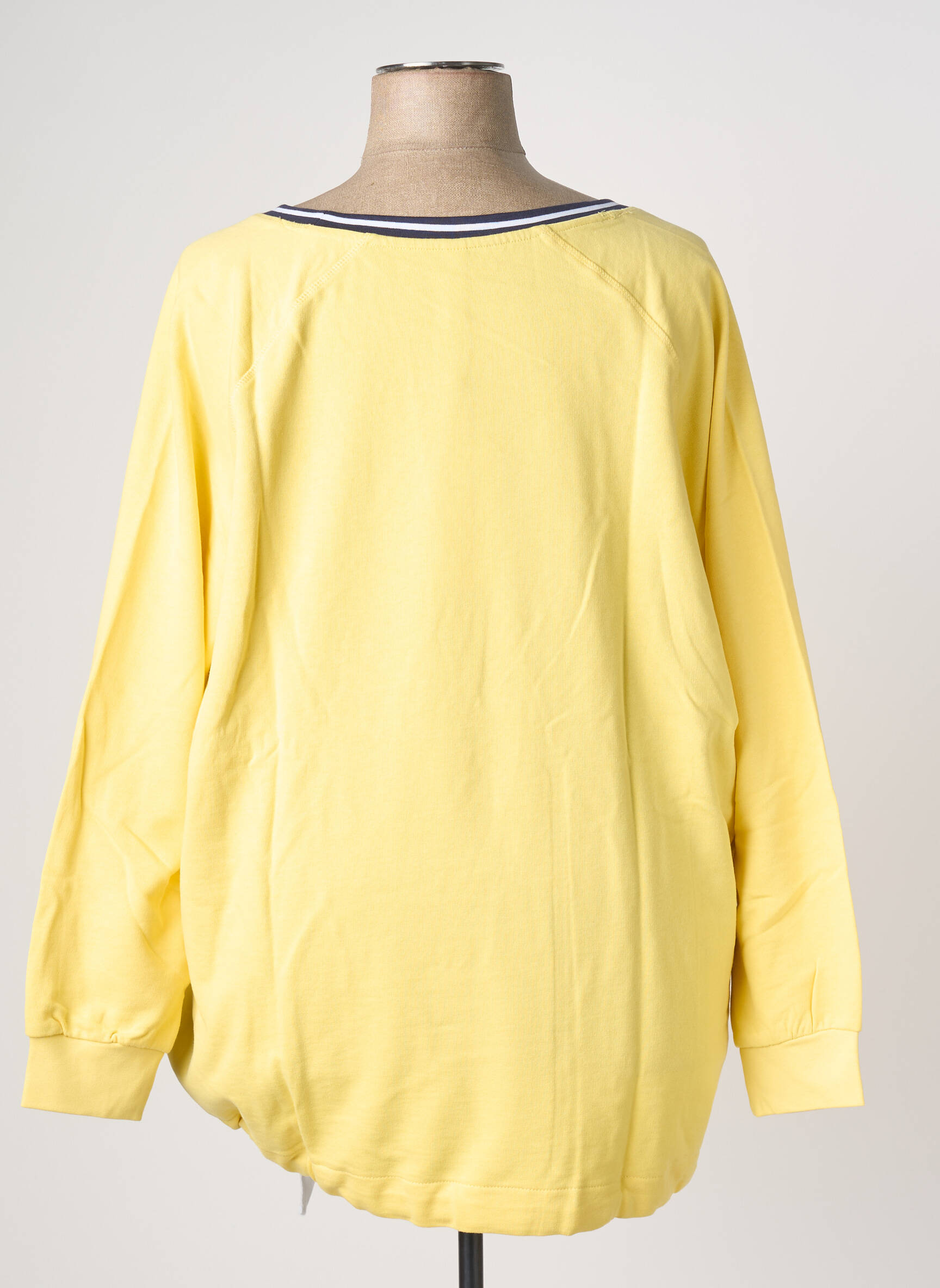 Sweat-shirt stretch manches longues jaune SHEEGO femme
