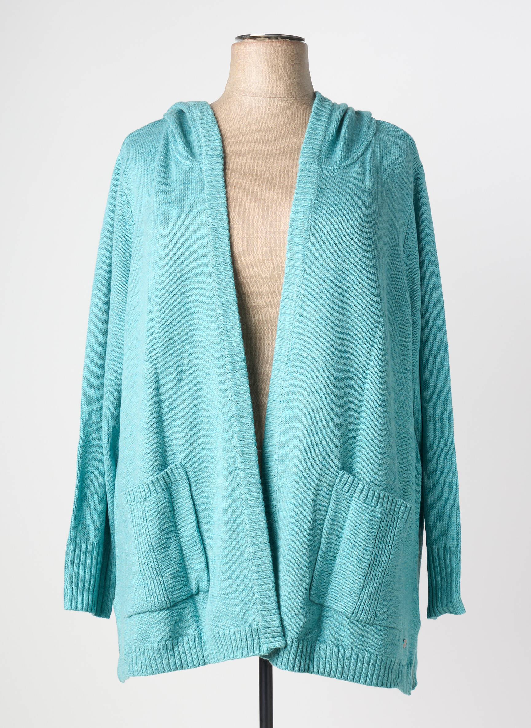Gilet manches longues stretch bleu SHEEGO femme
