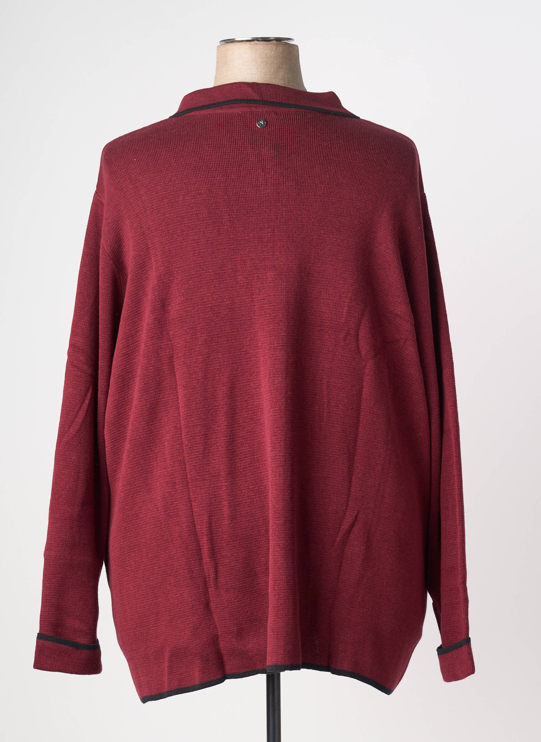Veste casual col chemisier rouge SHEEGO femme