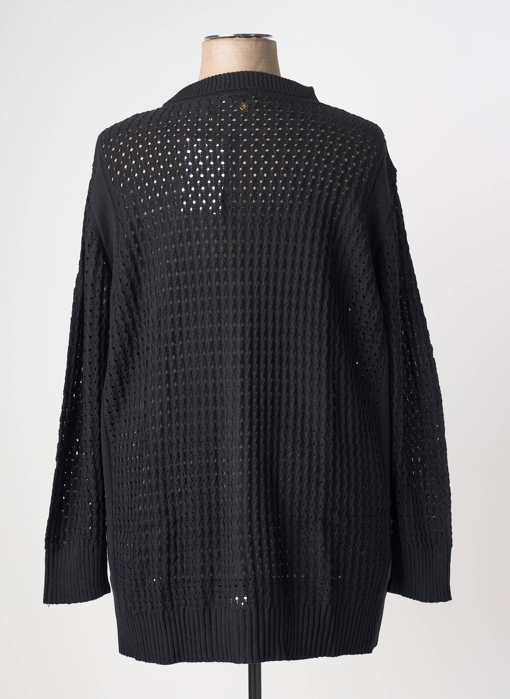 Veste casual col chemisier noir SHEEGO femme